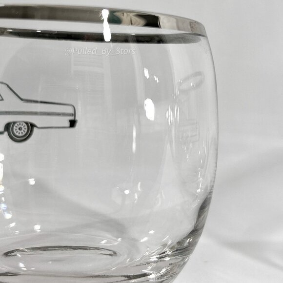 Vintage 1960s American Cut Crystal Chevrolet Automobile Glassware Set of 6 - GUC - Picture 13 of 16